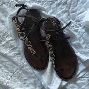 SCHUTZ Malia Sandal in Brown